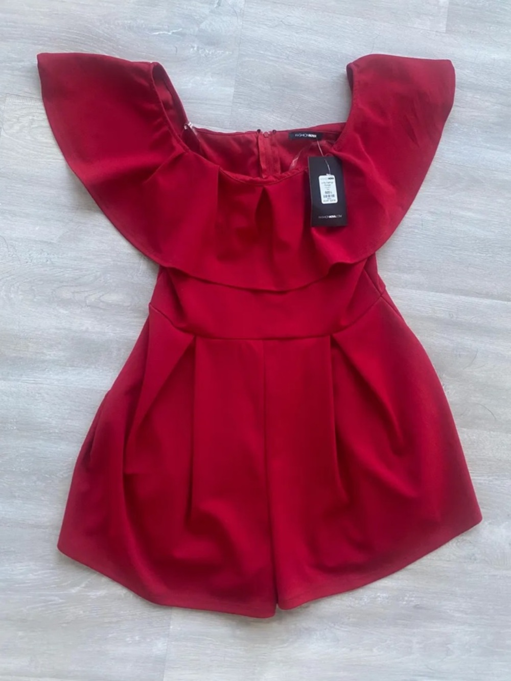 Fashion Nova Red Romper